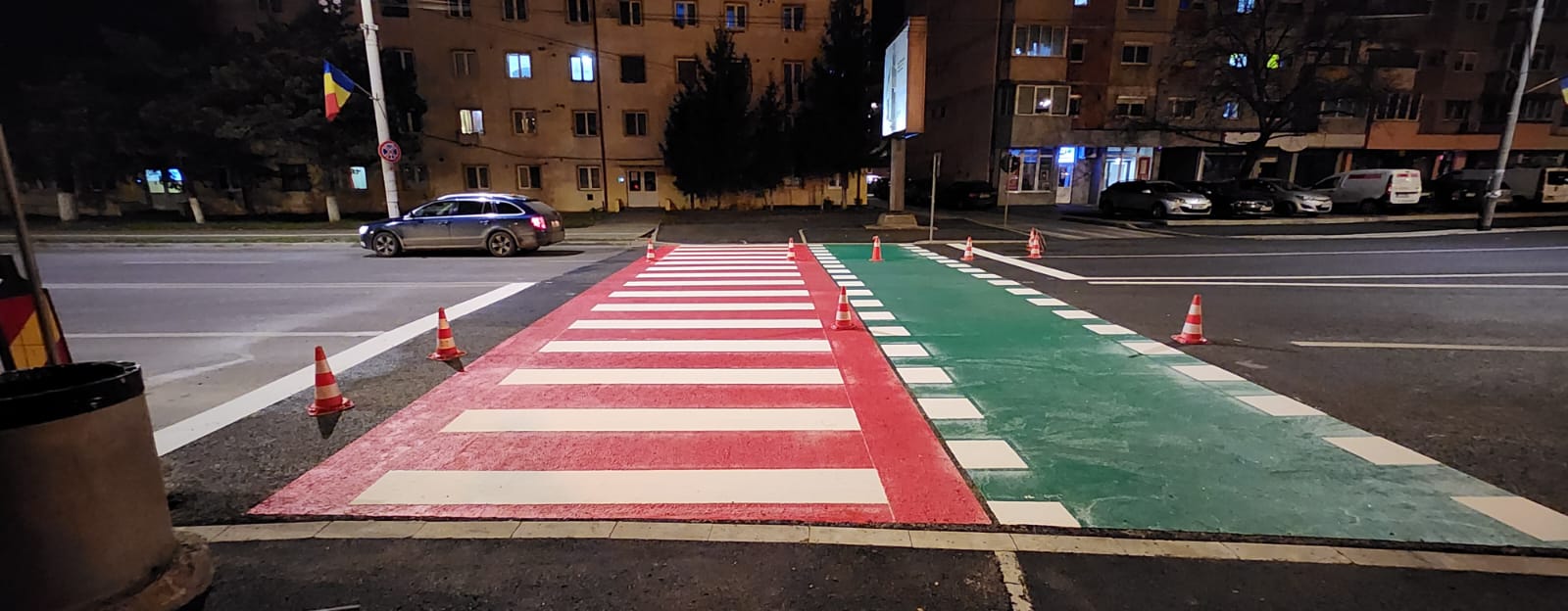 Marcaje pietonale pe carosabil